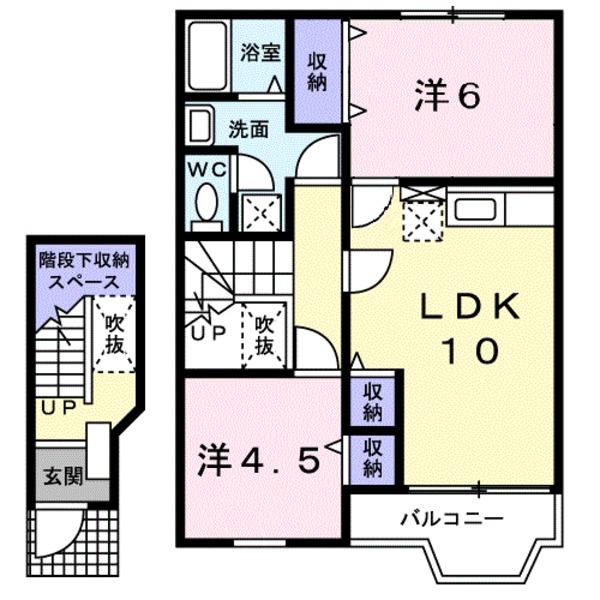 南アルプス市十日市場のアパート