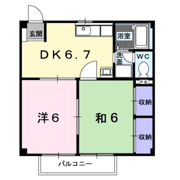甲斐市竜王のアパート