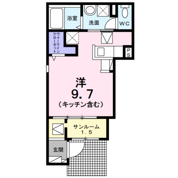 韮崎市藤井町坂井のアパート