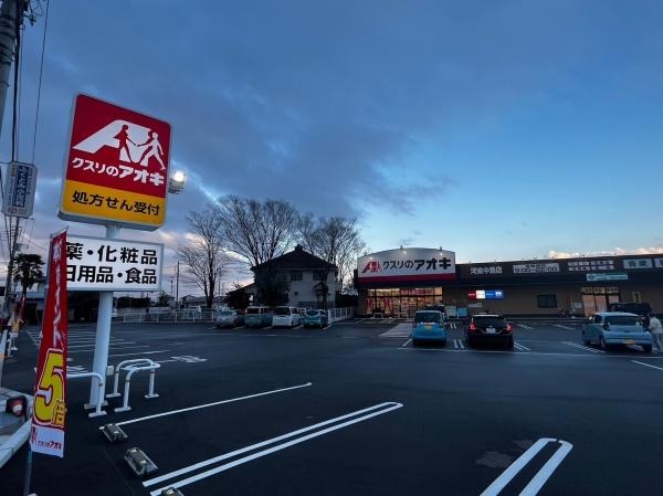 中巨摩郡昭和町河西のアパート(クスリのアオキ河東中島店)