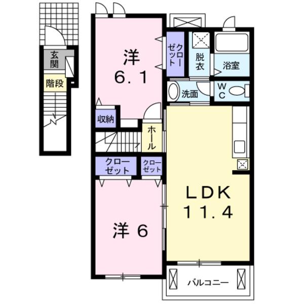 甲府市上石田３丁目のアパート