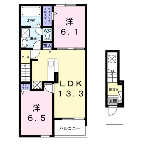 甲府市中小河原町のアパート