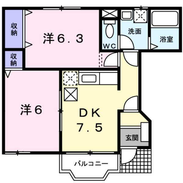 甲斐市篠原のアパート