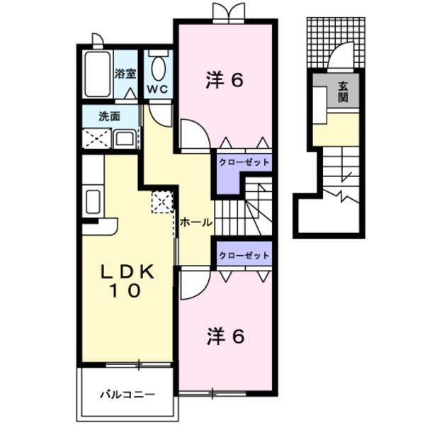 笛吹市御坂町井之上のアパート