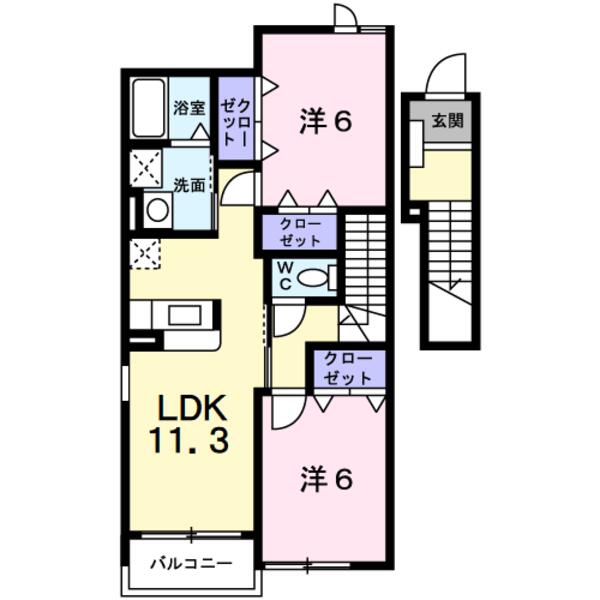 甲州市塩山上井尻のアパート
