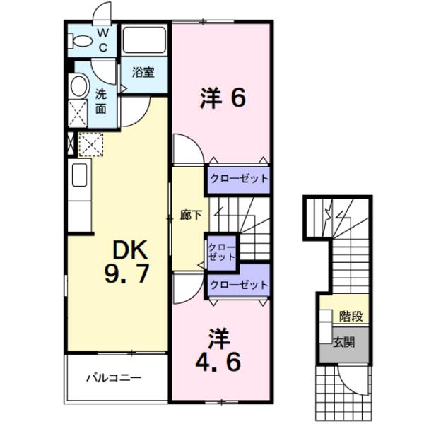 南アルプス市山寺のアパート