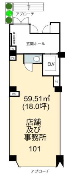 大阪市中央区上町１丁目の店舗（建物一部）