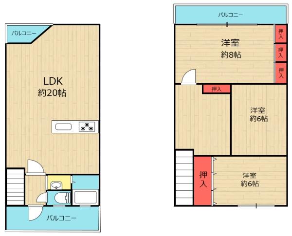 天王寺町一戸建貸家