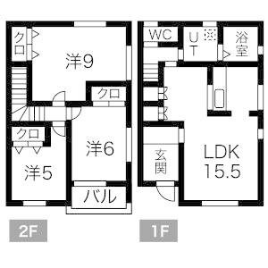 簗瀬1丁目メゾネットⅡ　東