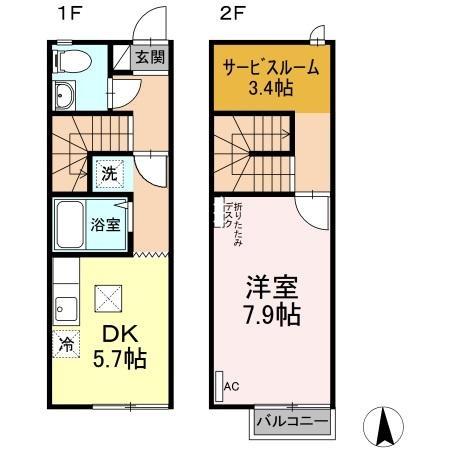 リースランド野高谷　Ｅ