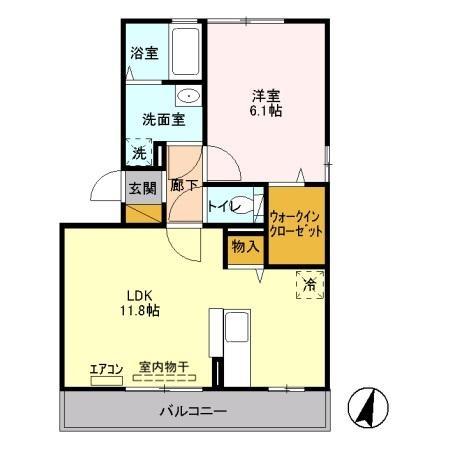 グランビューコート B(間取り)