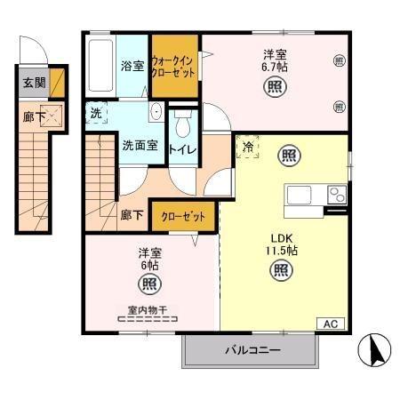 宇都宮市江曽島町のアパート