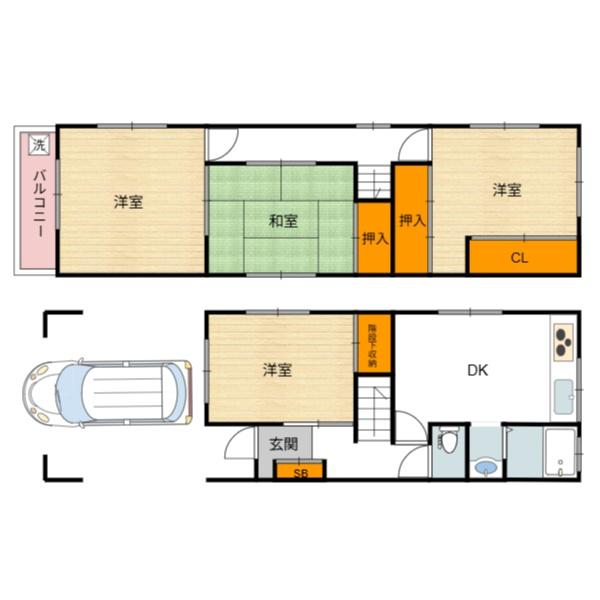 西加賀屋4丁目2階建住宅