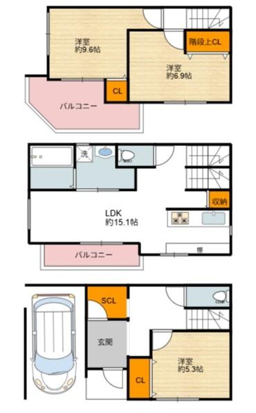 西成区千本北2丁目貸家