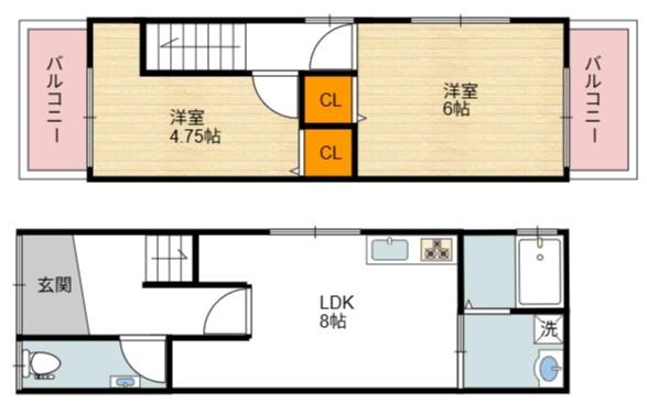 天下茶屋東2丁目テラスハウス