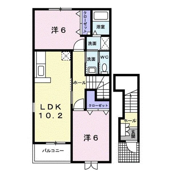 岩国市玖珂町のアパート