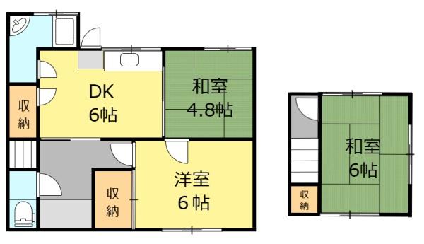 岩国市川西１丁目の貸家