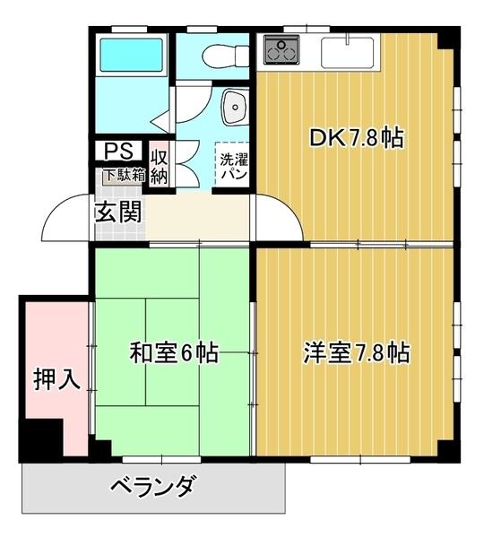 T-estMansion（岩国市昭和町2丁目）302号室