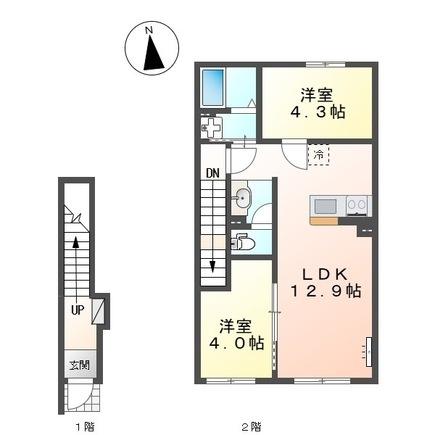 （仮）リバーヒルズ大津町　１ＬＤＫ／２ＬＤＫ