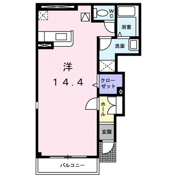 サウスコート１　Ｄ