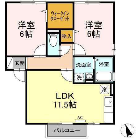 シャンメール　B棟