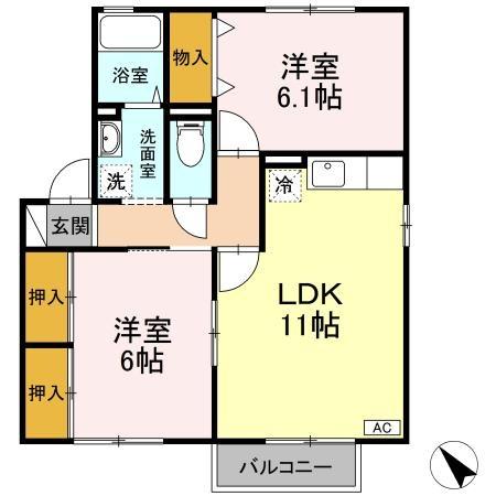 クレールコート B棟(間取り)