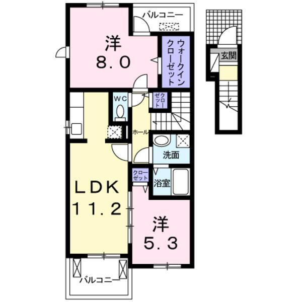 コンヴィスタ A(間取り)