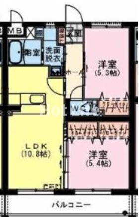 都城市若葉町のアパート
