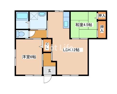 都城市郡元町の貸家