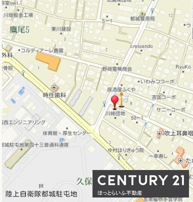 鷹尾自衛隊前貸地(現地案内図)