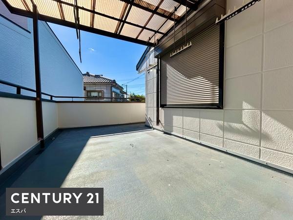 寝屋川市打上新町の貸家(バルコニー)