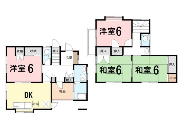 桶川坂田西　庭付き戸建貸家