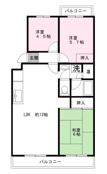 上尾ハウス5号棟(間取り)