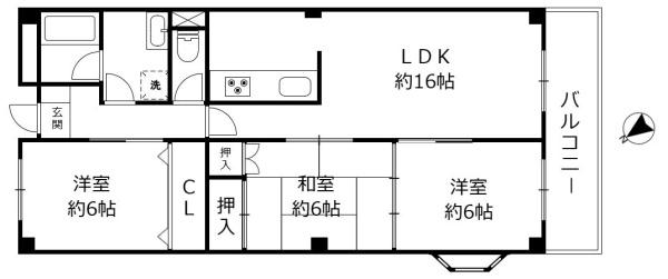 ロイヤルレインボー中主205号室