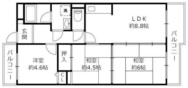 クレスティ栗田　（野洲市冨波乙）