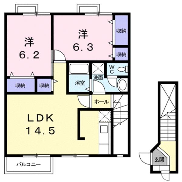 サンセールＡ棟　野洲市小篠原