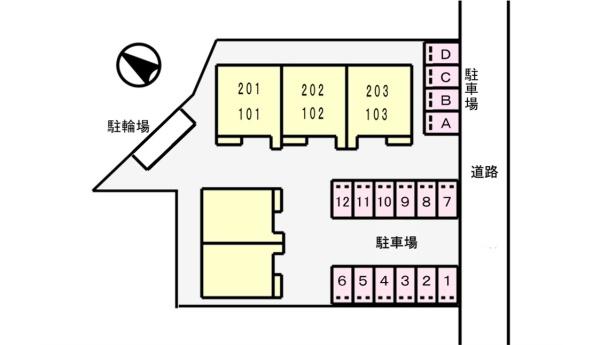 サンセールＡ棟　野洲市小篠原