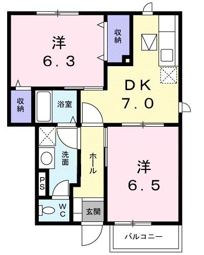 サンセールＢ棟　（野洲市小篠原）