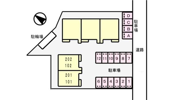サンセールＢ棟　（野洲市小篠原）