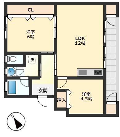 ロイヤルハイツ野洲　114号室（野洲市小篠原）