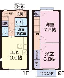 メゾネット和　野洲市行畑2丁目