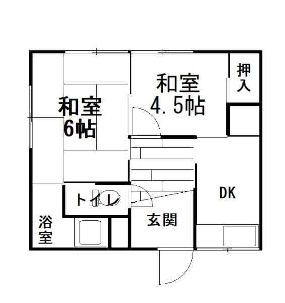 取石1丁目　平家