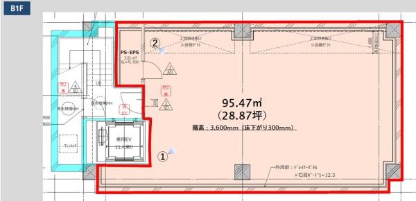 渋谷区神宮前５丁目の店舗（建物一部）
