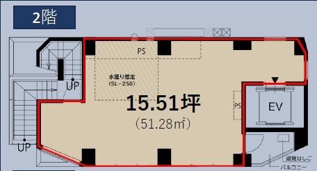 港区北青山３丁目の店舗（建物一部）