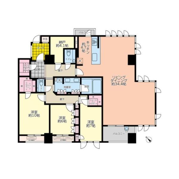 【4ヶ月限定定借】パークホームズ大濠1丁目2階