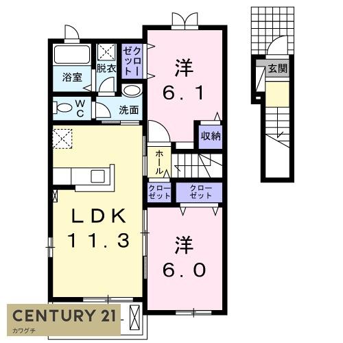 宇部市大字東須恵のアパート