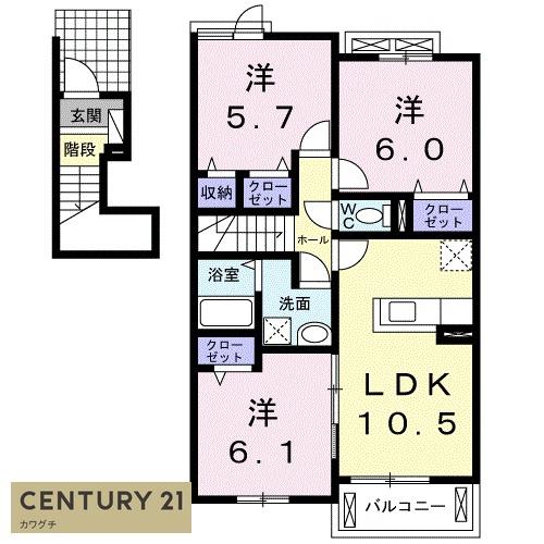 宇部市寺の前町のアパート