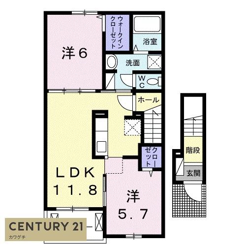 宇部市大字西岐波のアパート