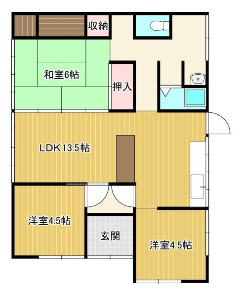 宇部市床波５丁目の貸家