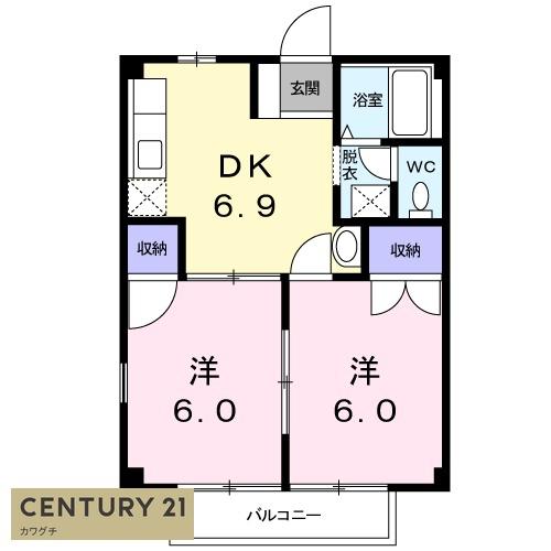 宇部市亀浦２丁目のアパート